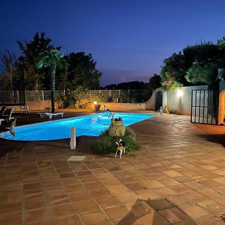 Villa Lazuel, Piscine Privative Chauffee, Vue Panoramique Et Jardin Clos Aubenas Bagian luar foto