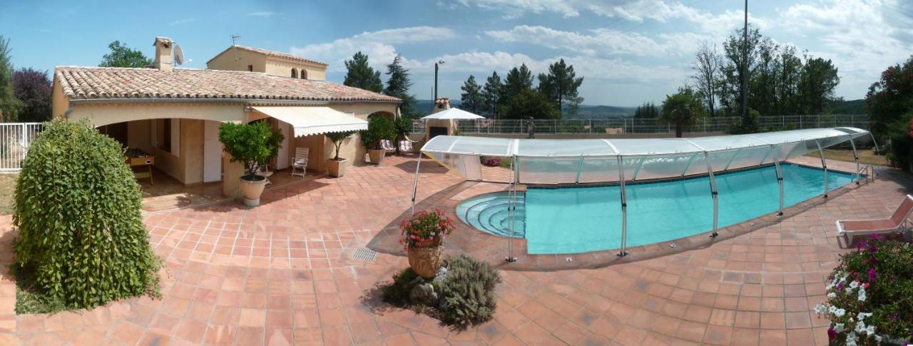 Villa Lazuel, Piscine Privative Chauffee, Vue Panoramique Et Jardin Clos Aubenas Bagian luar foto