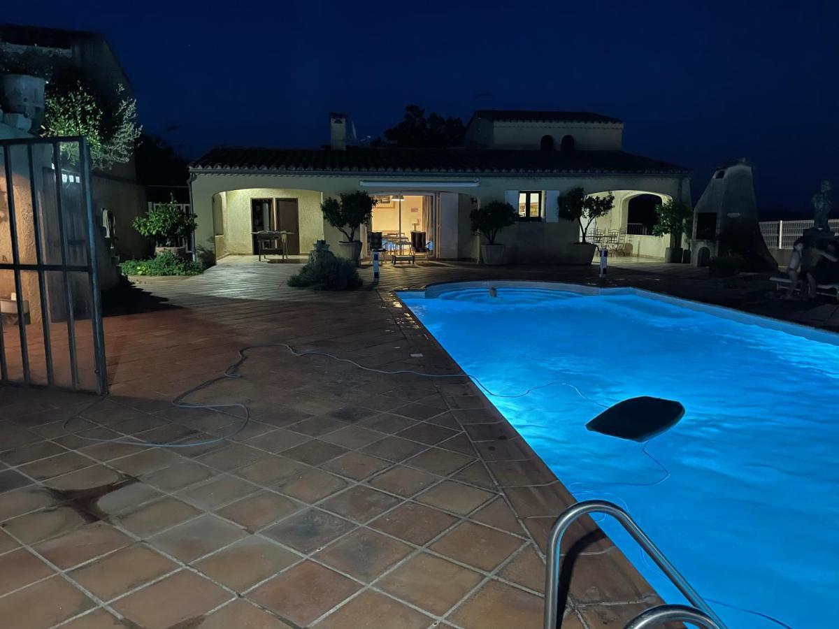 Villa Lazuel, Piscine Privative Chauffee, Vue Panoramique Et Jardin Clos Aubenas Bagian luar foto