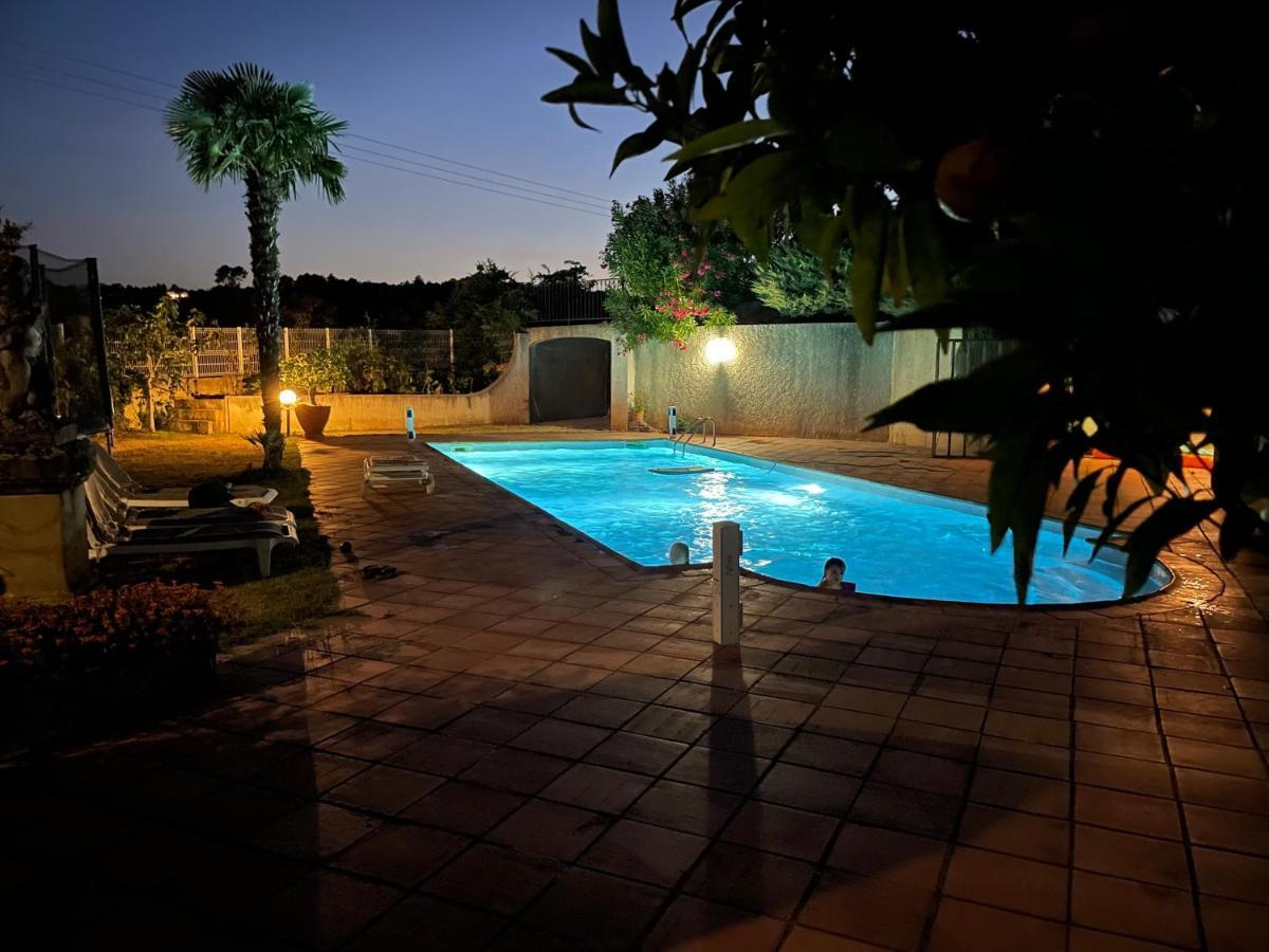 Villa Lazuel, Piscine Privative Chauffee, Vue Panoramique Et Jardin Clos Aubenas Bagian luar foto