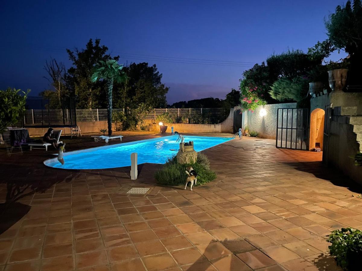 Villa Lazuel, Piscine Privative Chauffee, Vue Panoramique Et Jardin Clos Aubenas Bagian luar foto