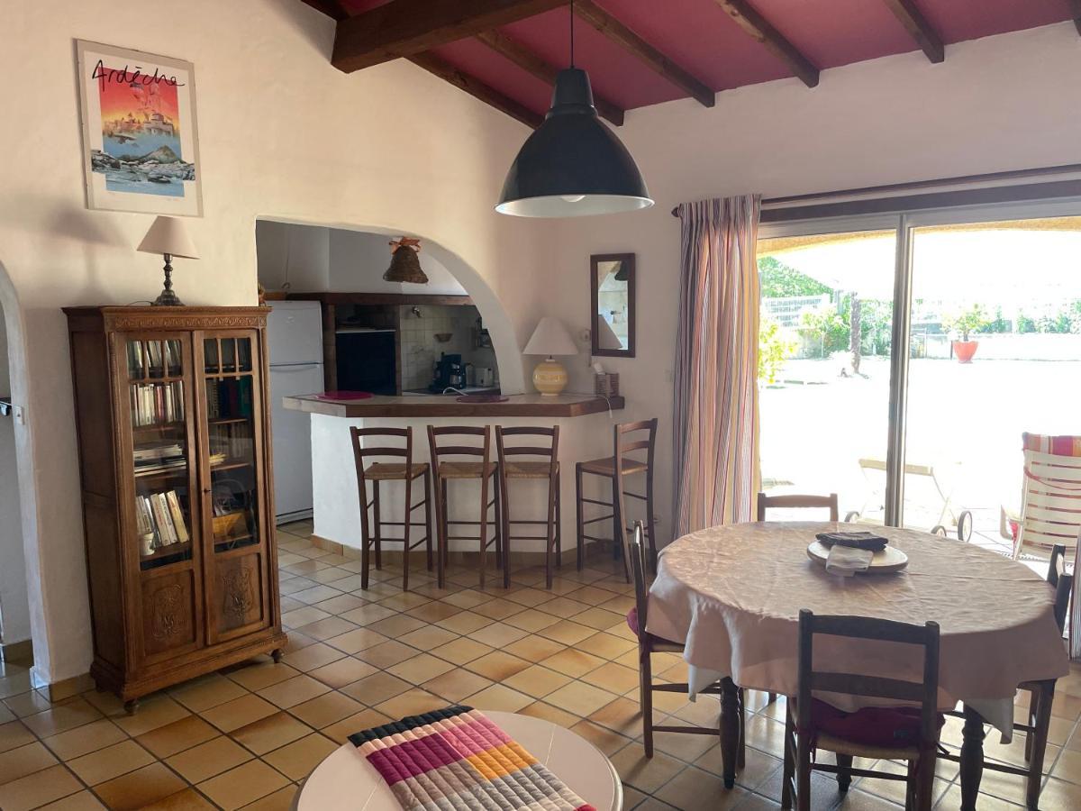 Villa Lazuel, Piscine Privative Chauffee, Vue Panoramique Et Jardin Clos Aubenas Bagian luar foto